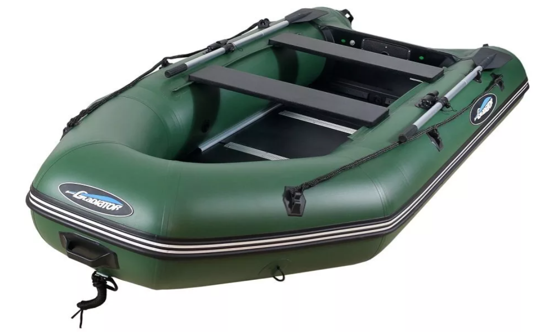 МОТОРНО-ГРЕБНАЯ ЛОДКА ПВХ GLADIATOR А 340 ТК С ФАНЕРНЫМ ПОЛОМ в Евпатории