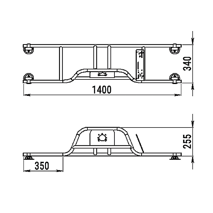 Стойка рулевая с бортовым креплением малая в Евпатории
