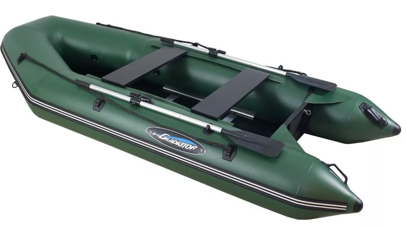 МОТОРНО-ГРЕБНАЯ ЛОДКА ПВХ GLADIATOR A 320 ТК С ФАНЕРНЫМ ПОЛОМ в Евпатории