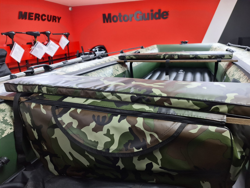 КОМПЛЕКТ МЯГКИХ НАКЛАДОК С СУМКОЙ ДЛЯ ЛОДОК 105Х20 КАМУФЛЯЖ в Евпатории