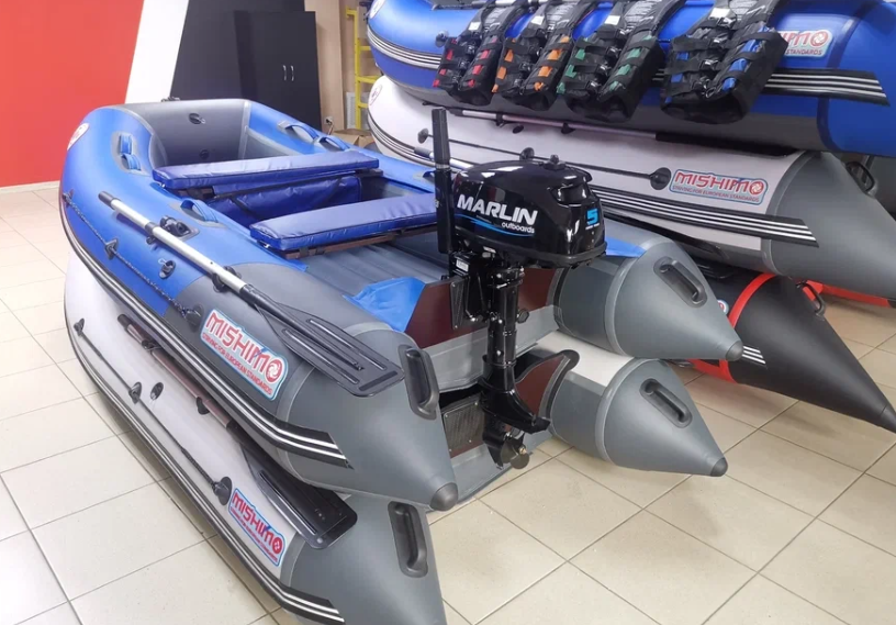 КОМПЛЕКТ ЛОДКА MISHIMO LITE 315 + МОТОР 5л.с в Евпатории