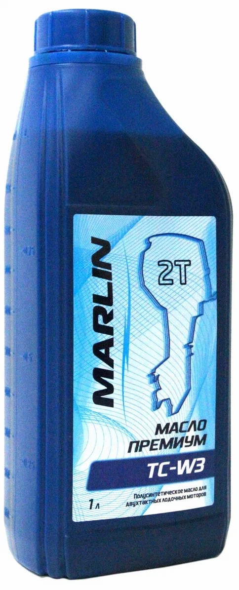 МАСЛО ПОЛУСИНТЕТИЧЕСКОЕ MARLIN ПРЕМИУМ 2Т, TC-W3, 1 ЛИТР в Евпатории