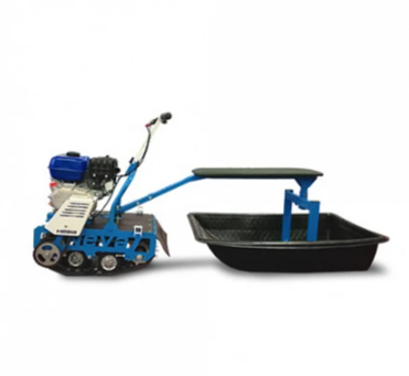 Мотобуксировщик НЕВА МС-1К с санями и сиденьем в Евпатории