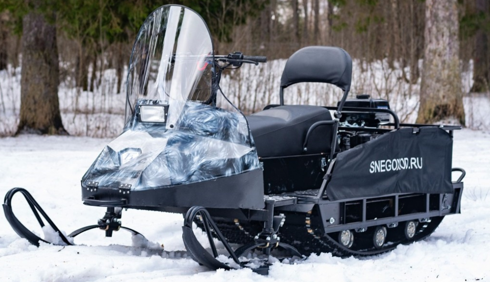 Миниснегоход Бурлак Егерь Экспедитор 15 л.с. , реверс, тормоз, капот белый в Евпатории
