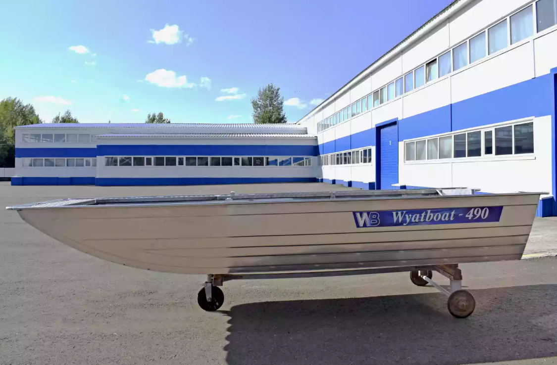 Алюминиевая лодка Wyatboat-490 Jonboat в Евпатории