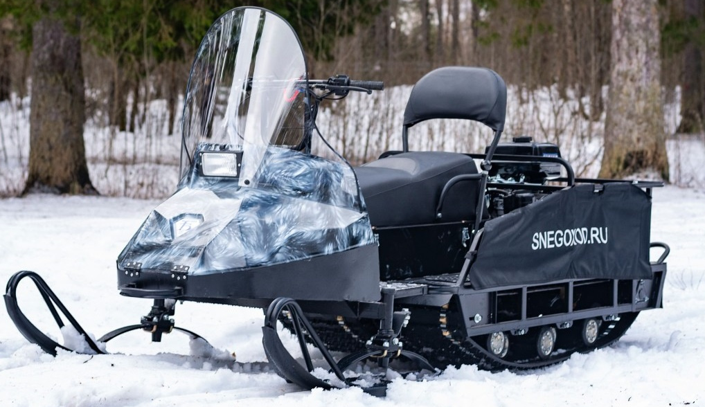 Миниснегоход Бурлак Егерь Экспедитор 15 л.с. , реверс, тормоз, капот белый в Евпатории