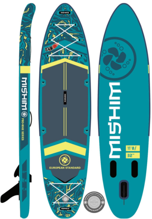 SUP (САП) Доска MISHIMO PRO-MAX Light Teal 11’ (335см) в Евпатории