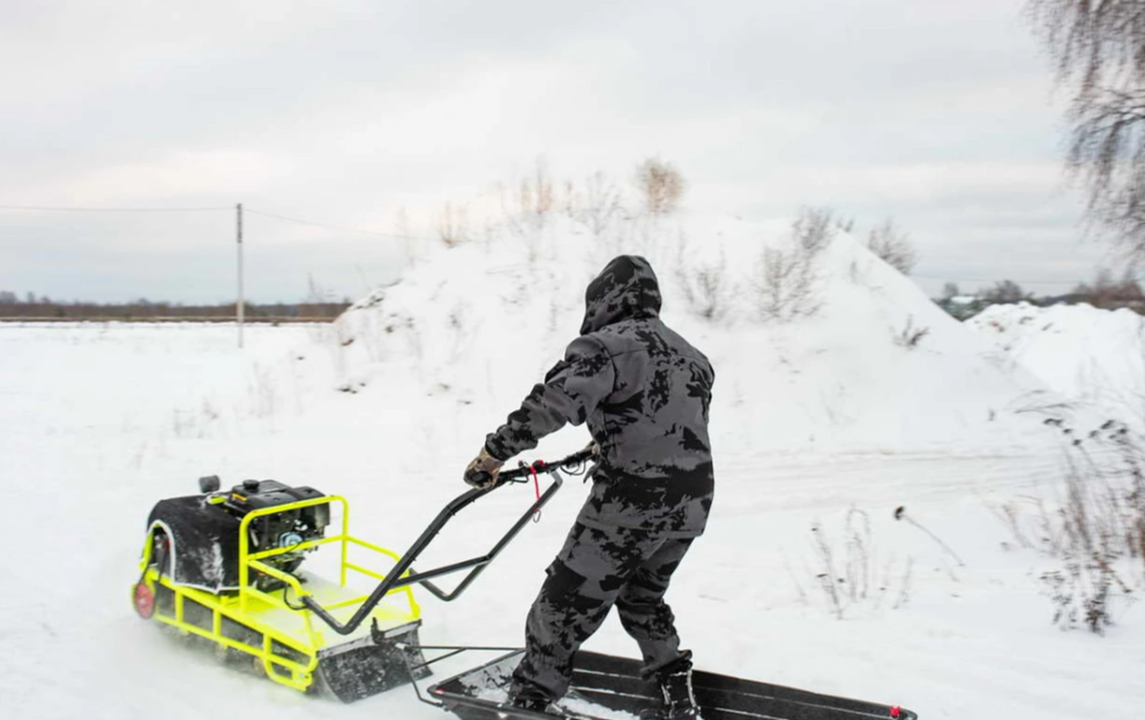Мотобуксировщик Бурлак ХОЗЯИН-1 (капот ткань) в Евпатории