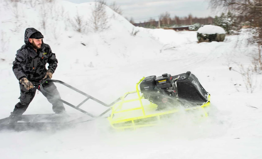 Мотобуксировщик Бурлак ХОЗЯИН-1 (капот ткань) в Евпатории