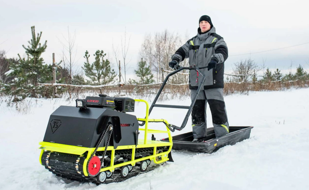 Мотобуксировщик Бурлак ХОЗЯИН-1 (капот ткань) в Евпатории