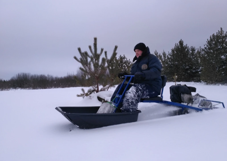 Мотобуксировщик толкач Альбатрос-XL8 с модулем. С фарой, тележки в Евпатории