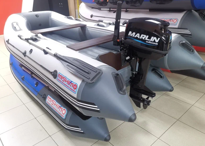 КОМПЛЕКТ ЛОДКА MISHIMO LITE 350 + МОТОР 9,8 Л.С. в Евпатории