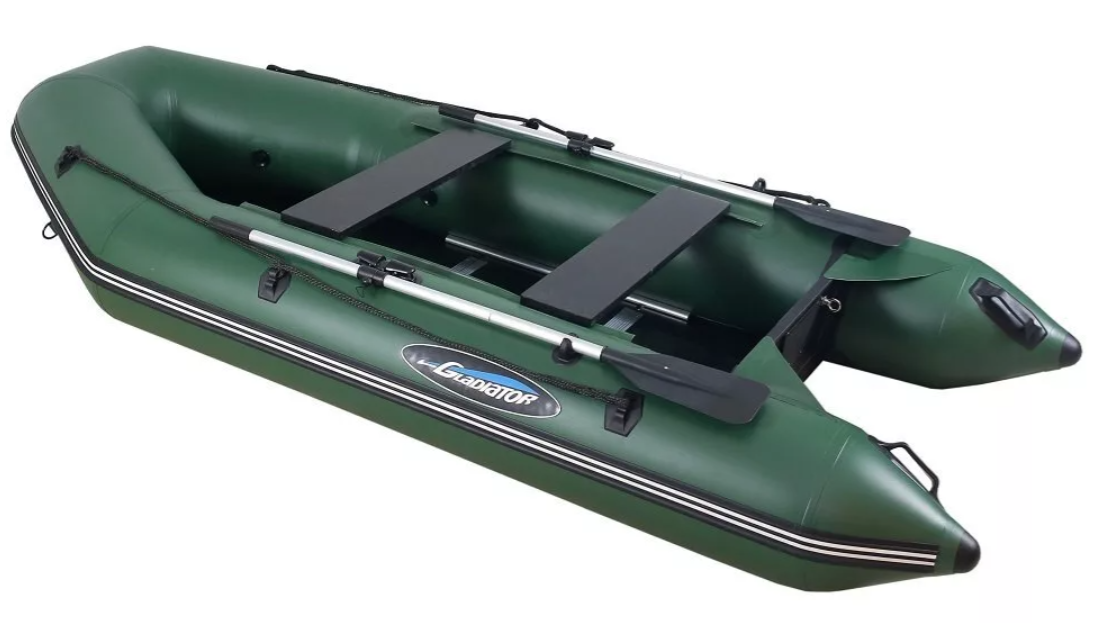 МОТОРНО-ГРЕБНАЯ ЛОДКА ПВХ GLADIATOR А 340 ТК С ФАНЕРНЫМ ПОЛОМ в Евпатории