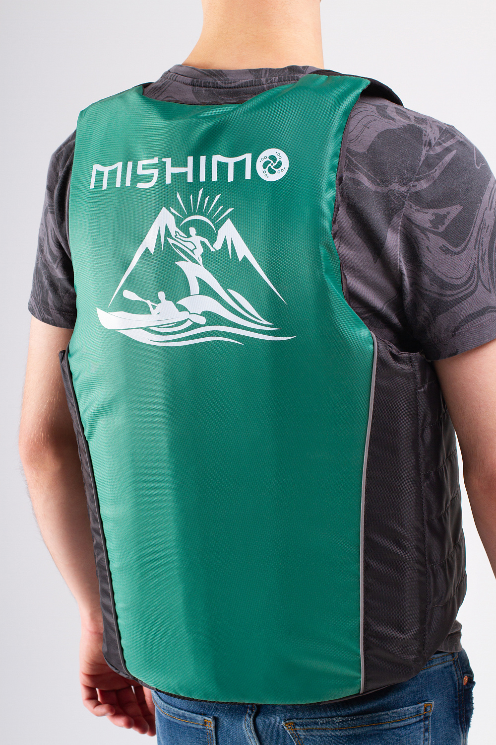 Жилет спасательный MISHIMO PRO Премиум качества Черно-зеленый в Евпатории