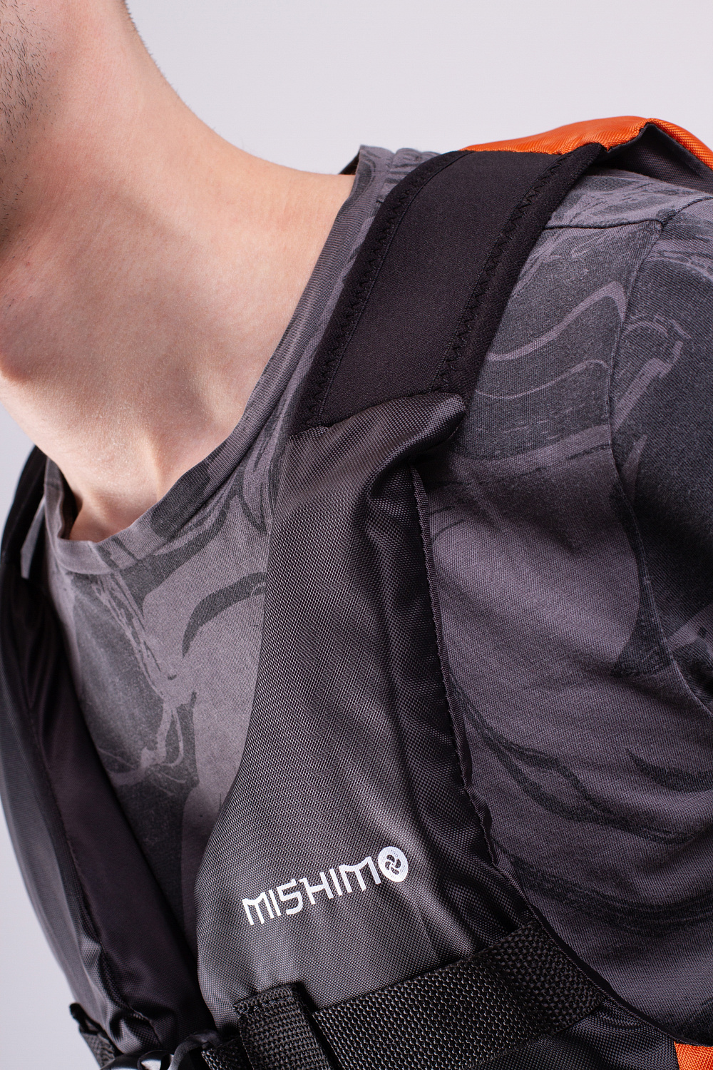 Жилет спасательный MISHIMO PRO Премиум качества Черно-оранжевый в Евпатории