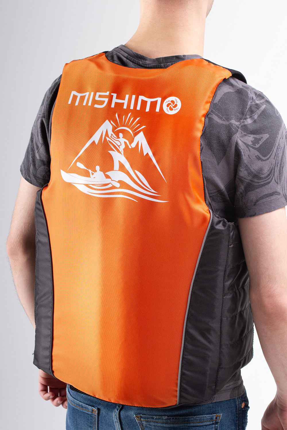 Жилет спасательный MISHIMO PRO Премиум качества Черно-оранжевый в Евпатории