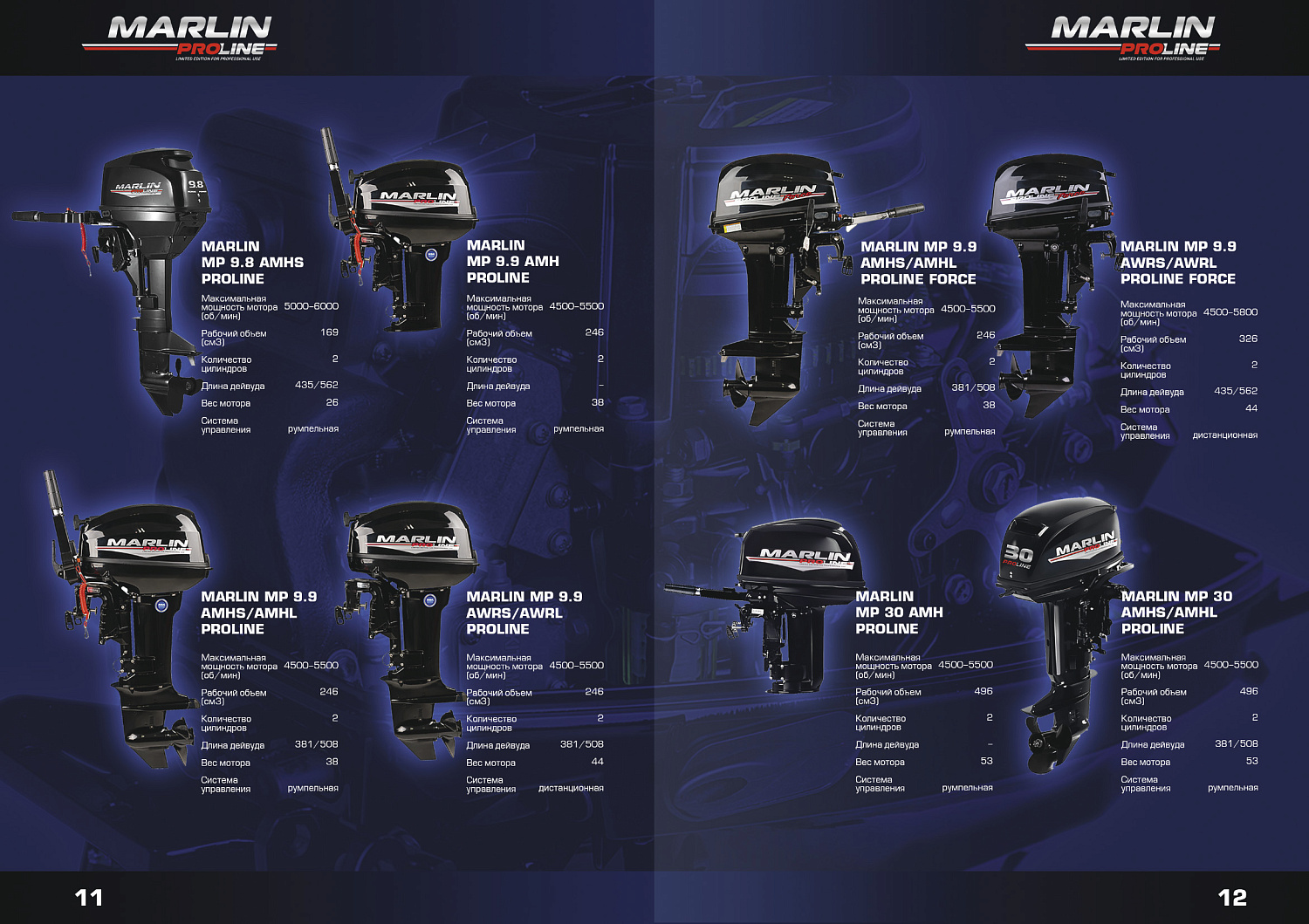 Лодочный мотор MARLIN PROLINE MP 9.9 (20) AWRS FORCE в Евпатории